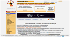 Desktop Screenshot of forum-electricite.com